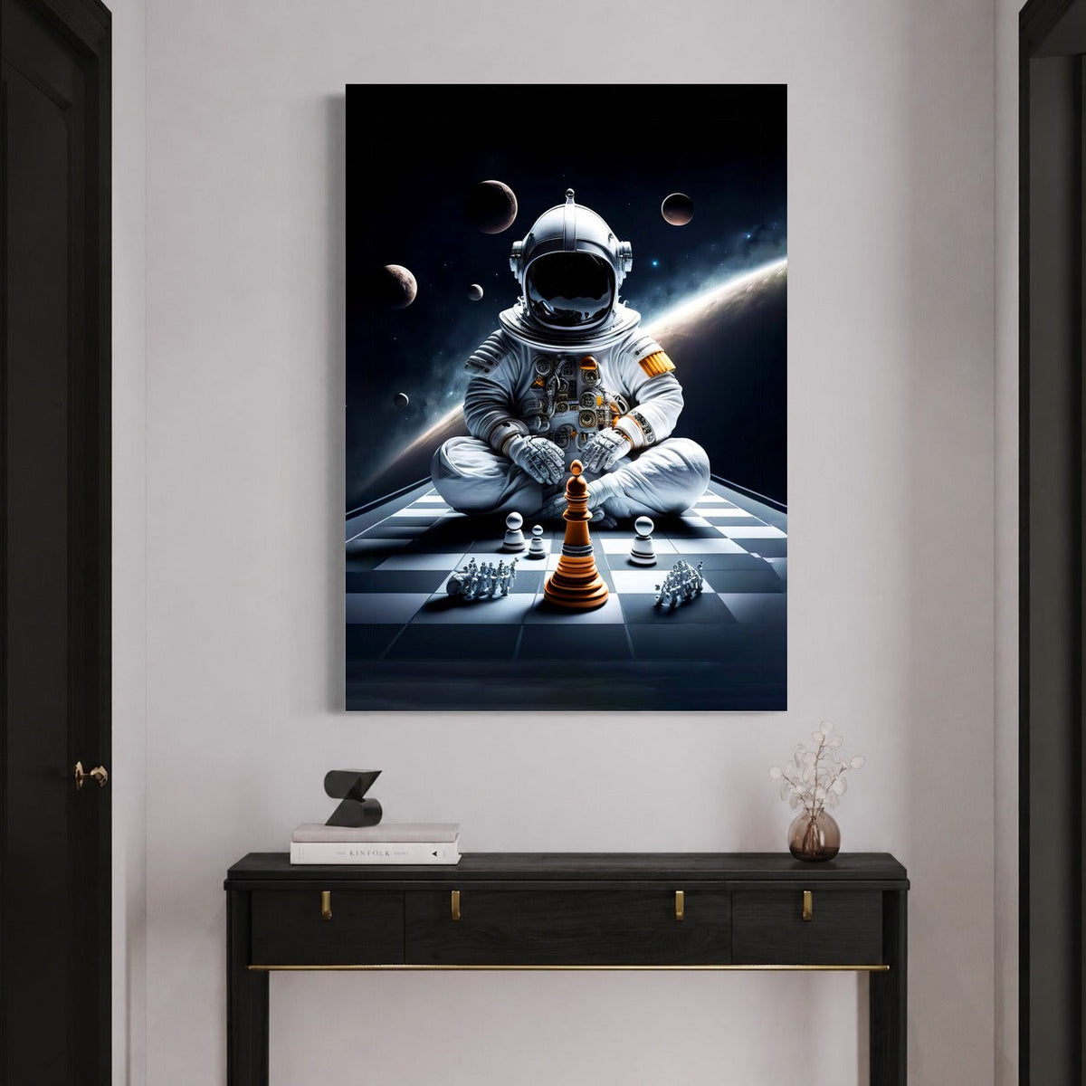 Partie d'Échecs dans l'Espace