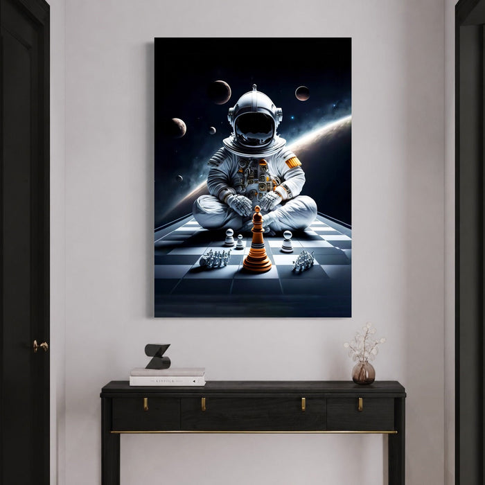 Partie d'Échecs dans l'Espace