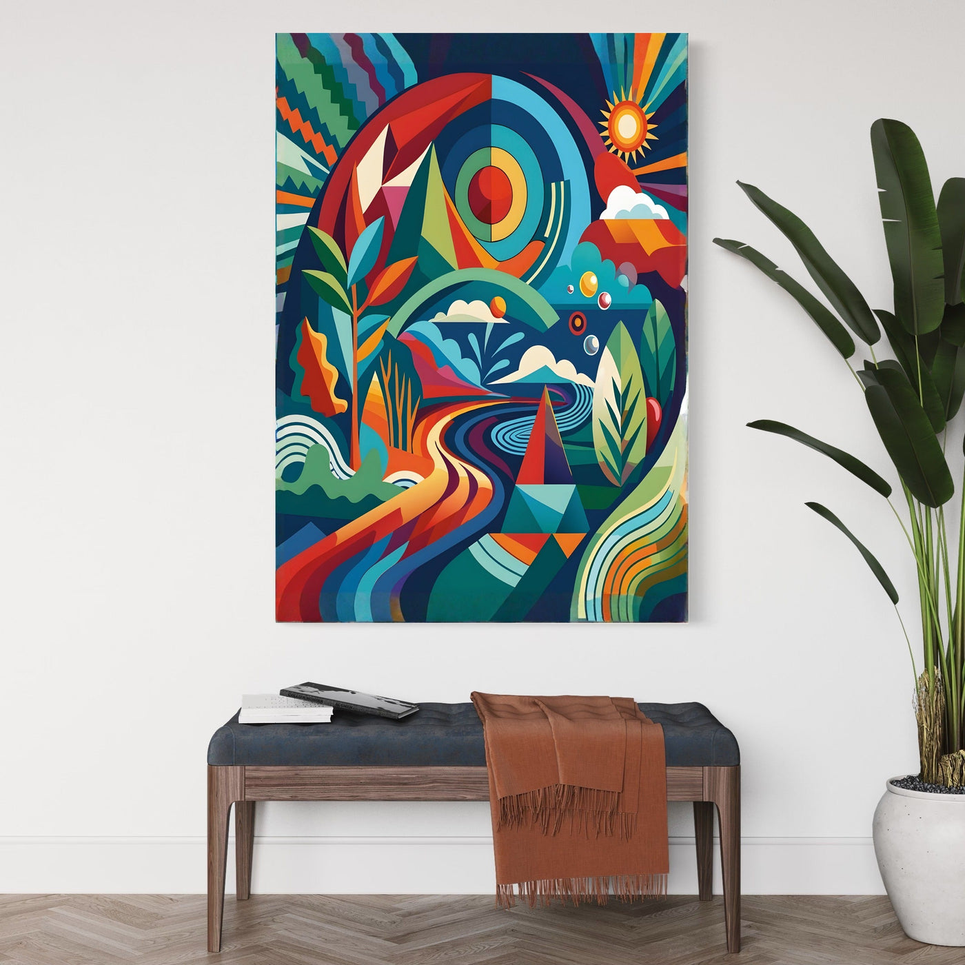 abstract river