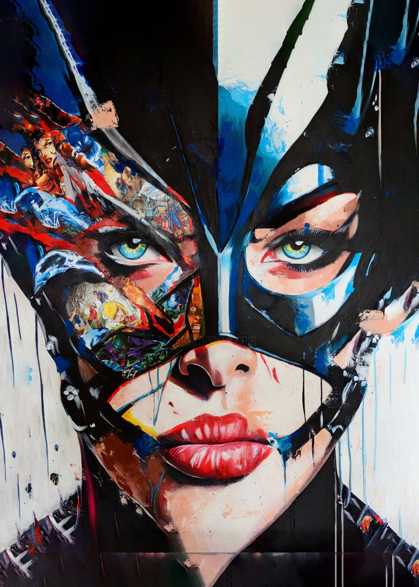 Catwoman en Colère — sur le mur