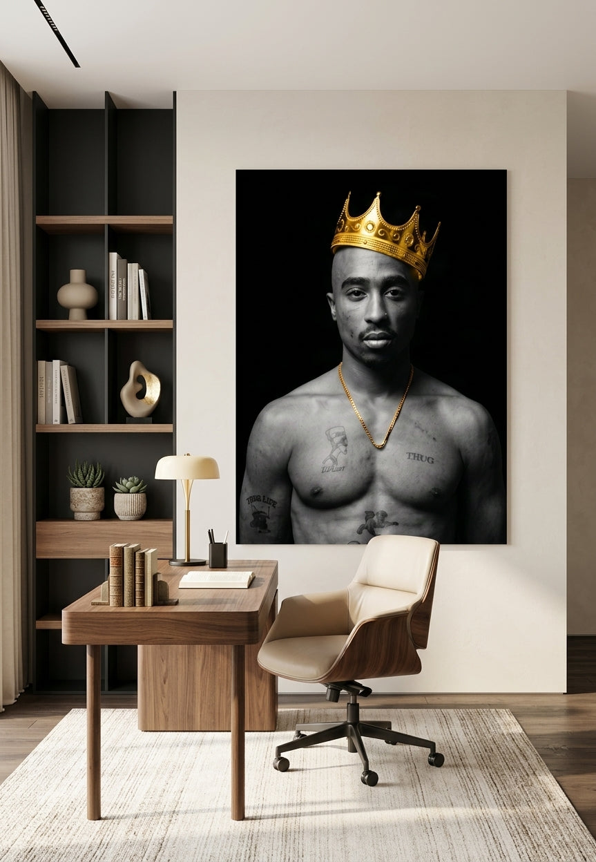 King Tupac 👑 by Mehdi — sur le mur