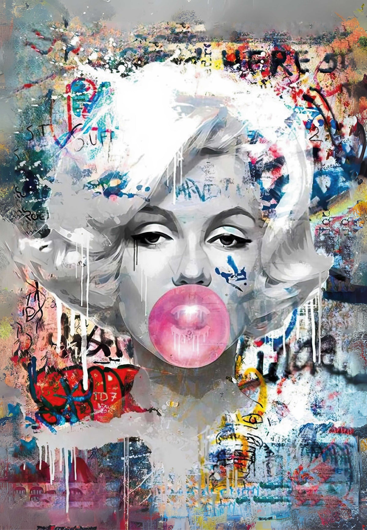 Marilyn Bubblegum — sur le mur