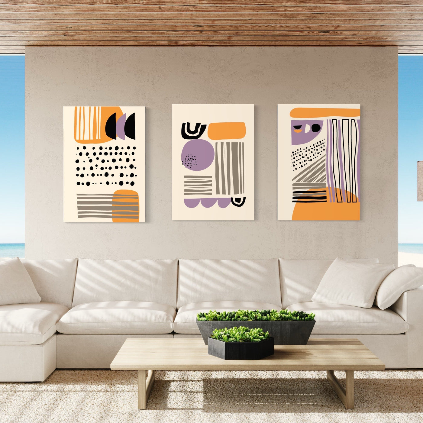 Triptyque des Formes Libres