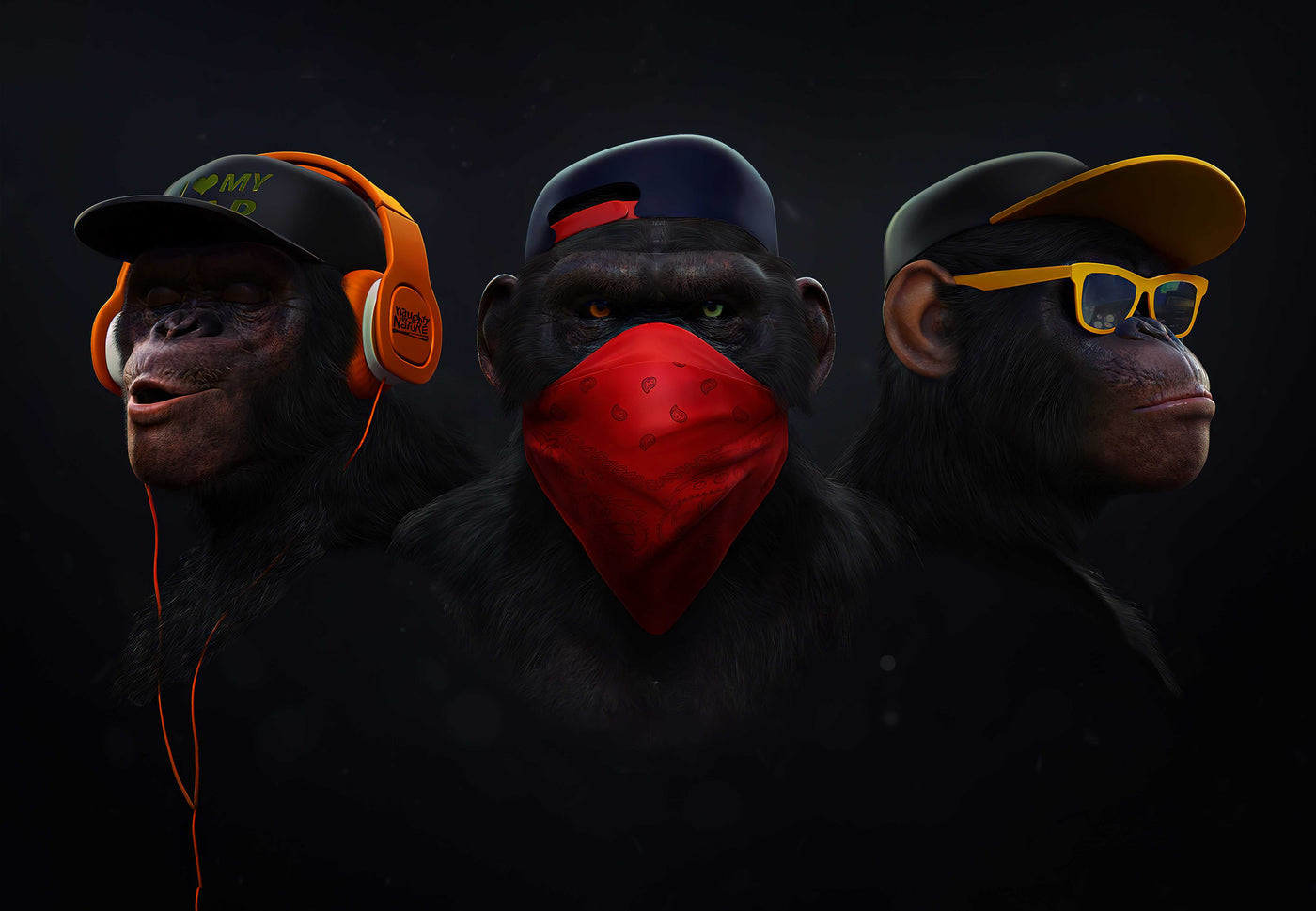 Monkey Mafia Bosses — sur le mur