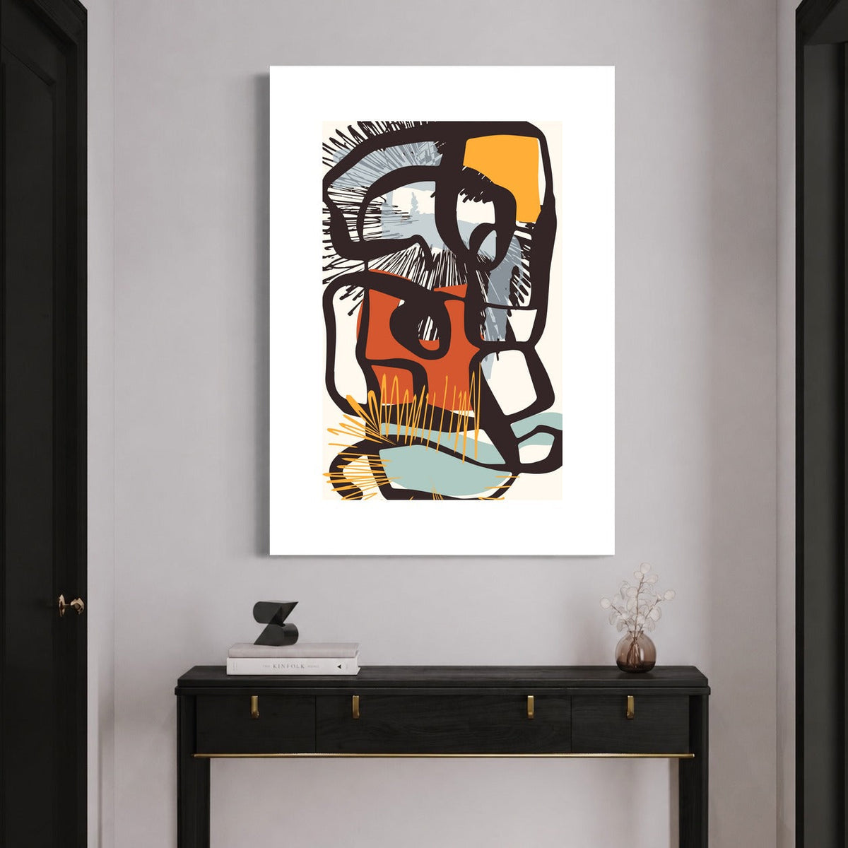 Le Monde Abstrait III — sur le mur