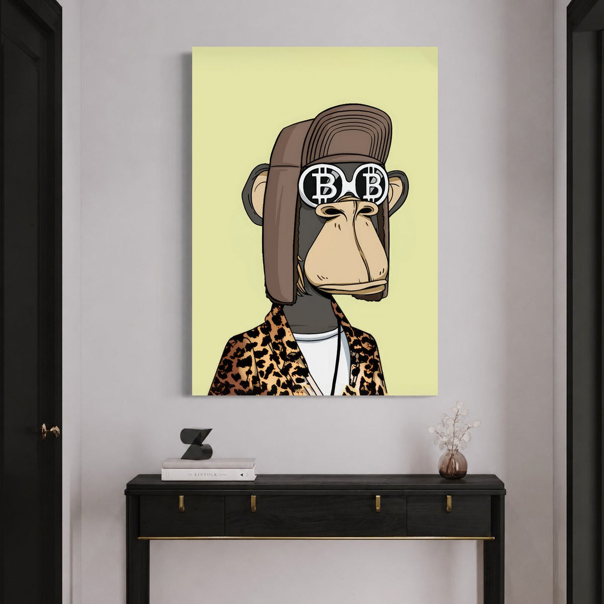 Nft Bored Ape Green — sur le mur