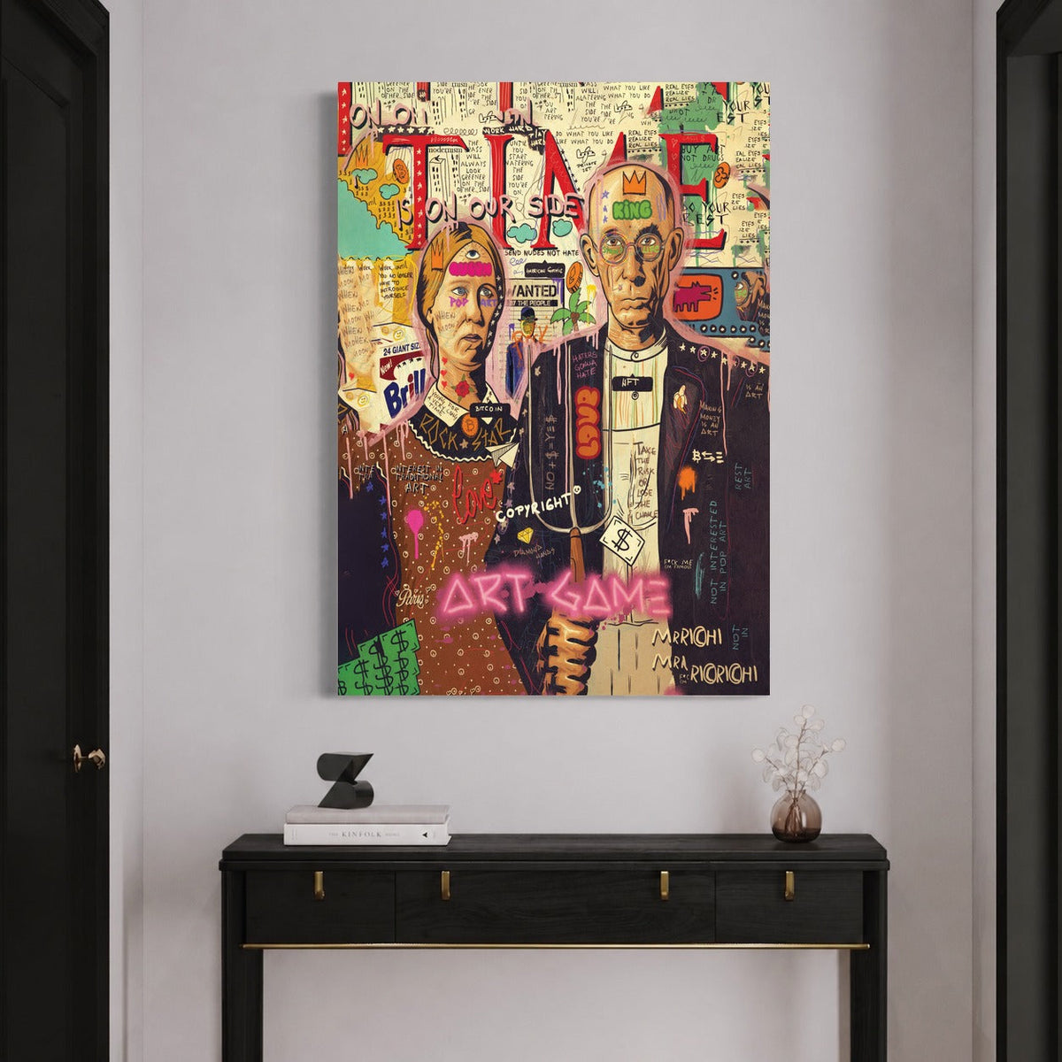 American Gothic Game — sur le mur
