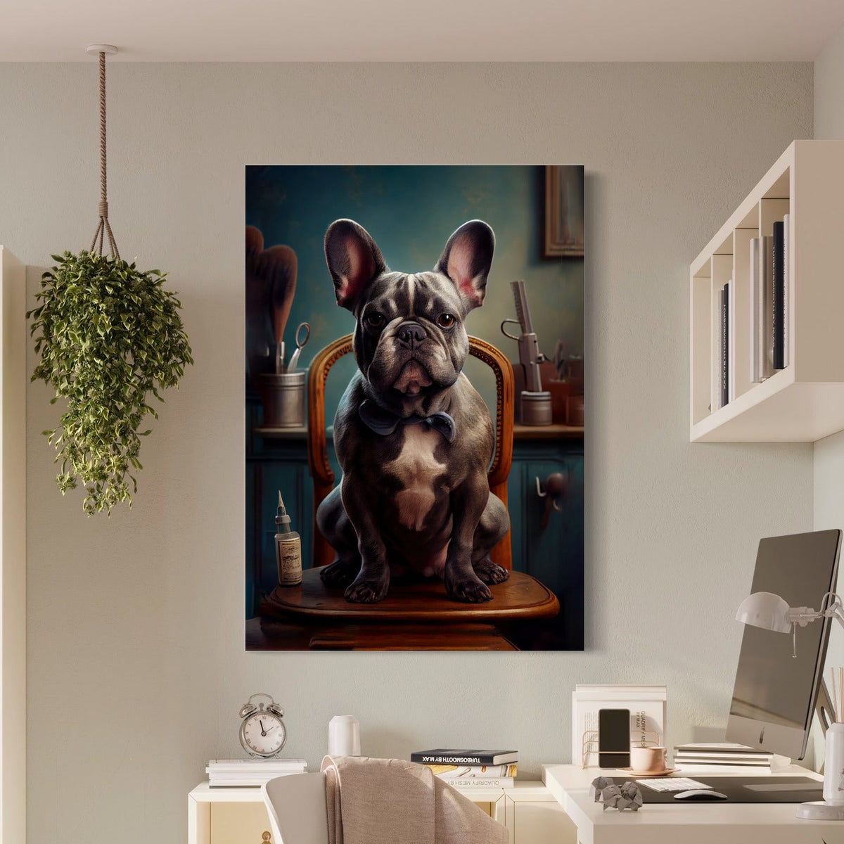 Le Barbier Canin — sur le mur