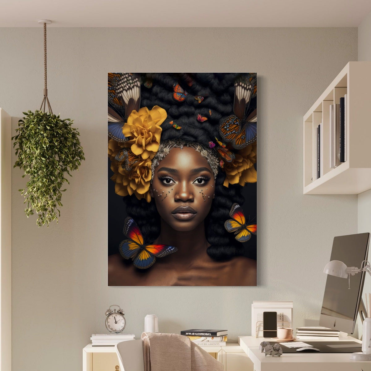 Papillon d'Art — sur le mur
