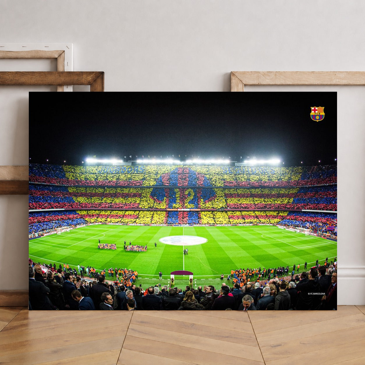 Camp Nou de Nuit — sur le mur