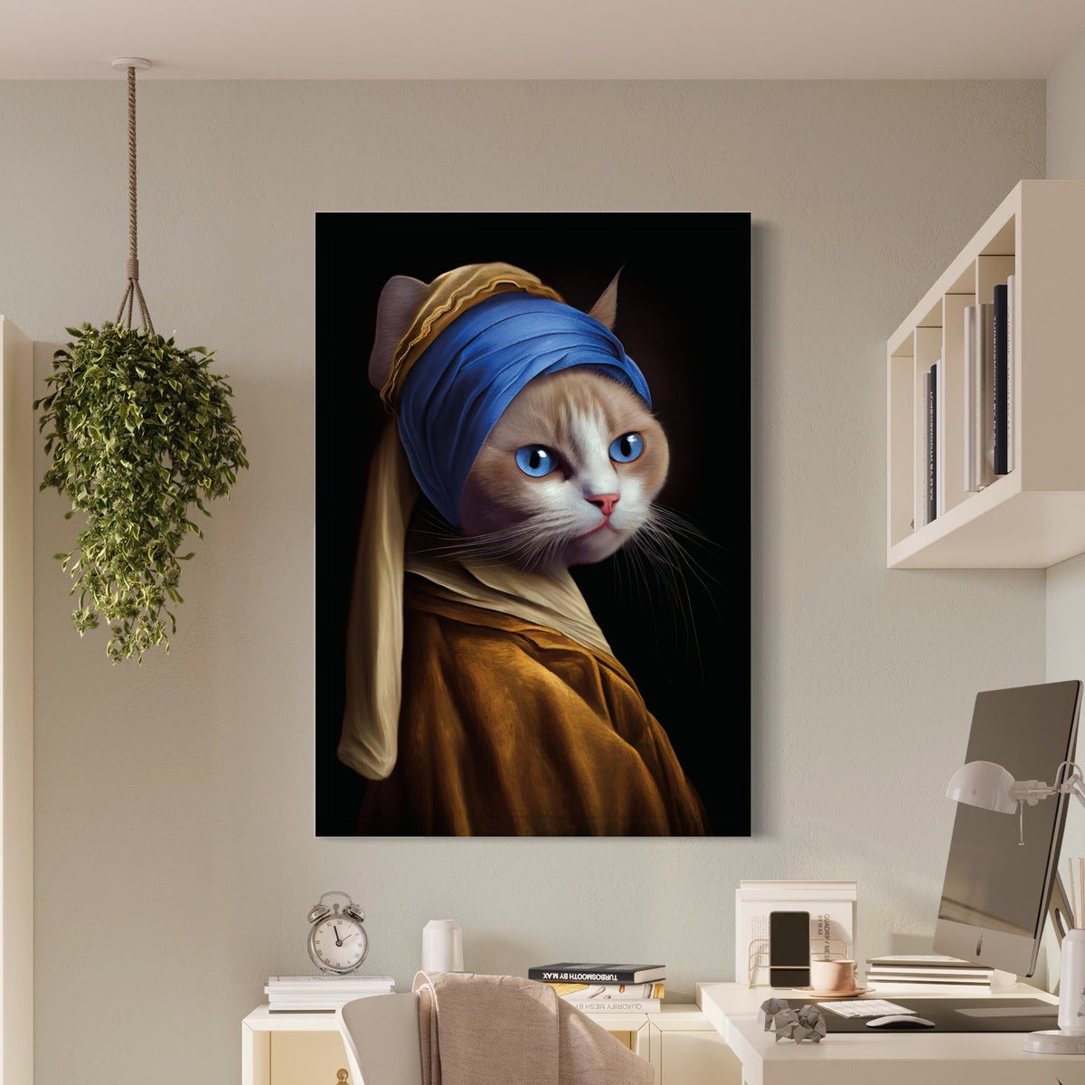 La Fille-Chat — sur le mur