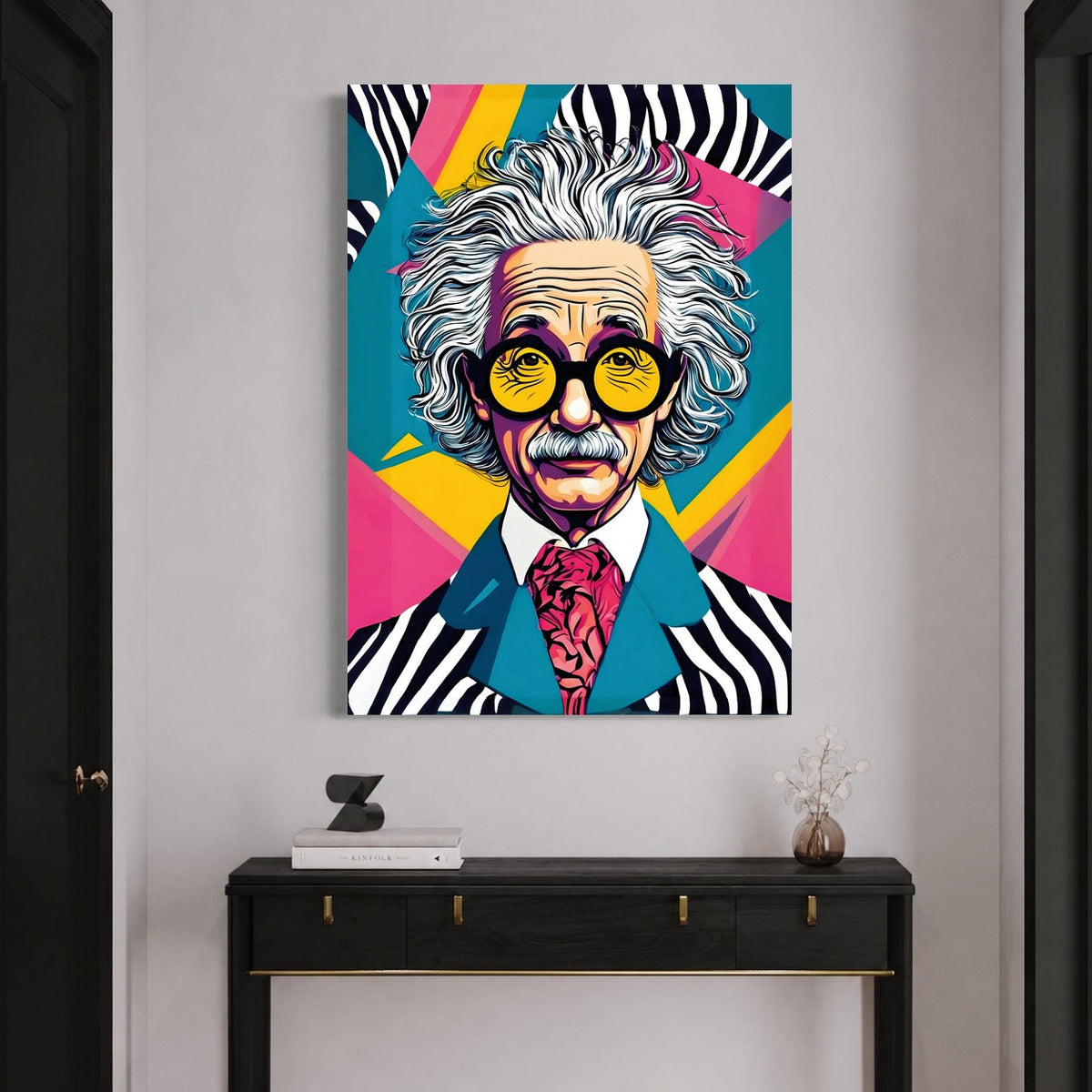 Einstein en Couleurs — sur le mur
