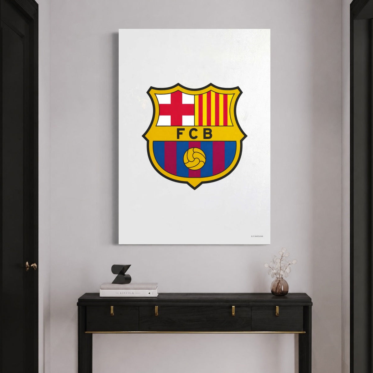 L’Ecusson Blaugrana — sur le mur
