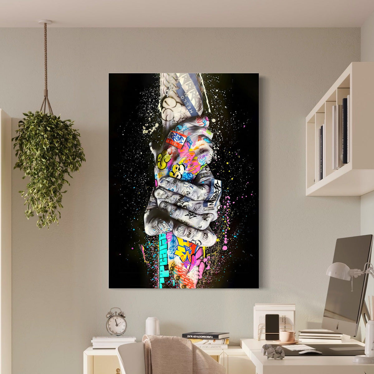 La Poignée des Couleurs — sur le mur