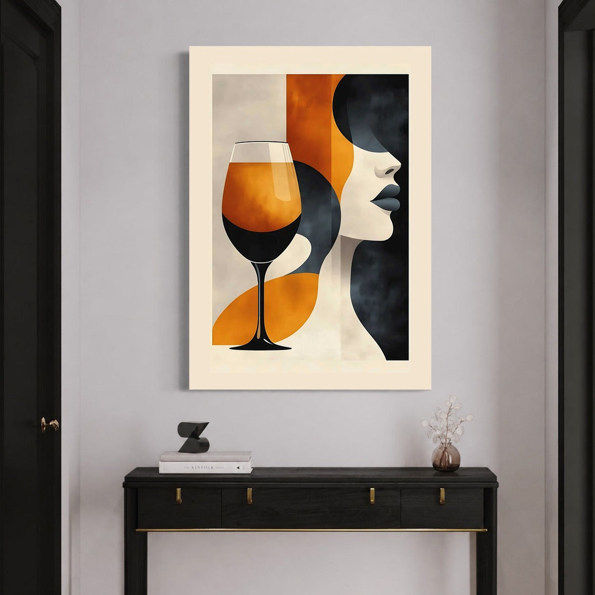 Le Verre et le Vertige — sur le mur