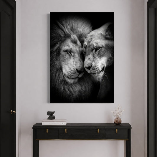 Lion-Couple-Tender-Moment-Portrait
