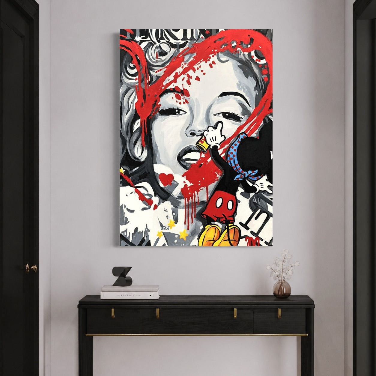 Marilyn & Mickey — sur le mur