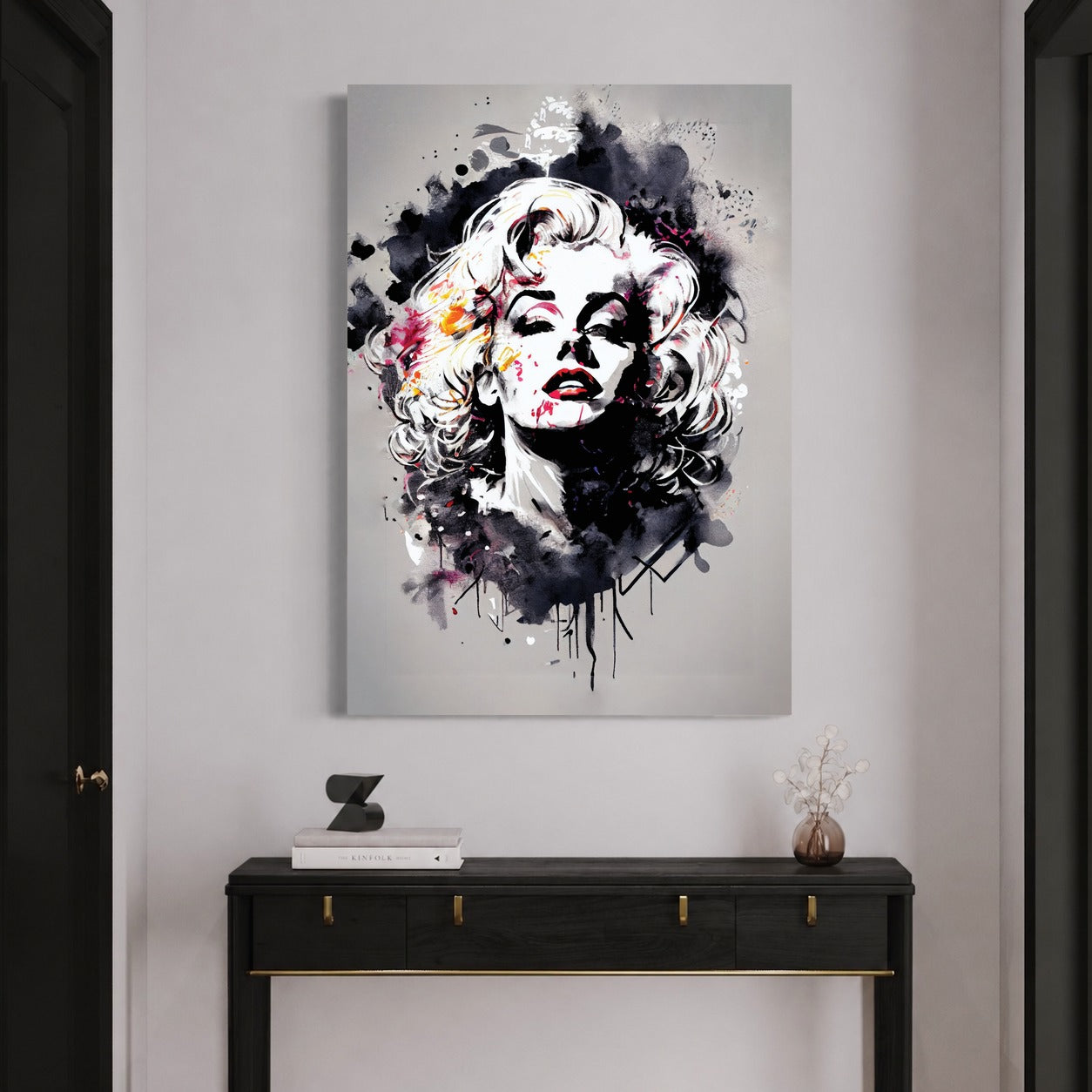 Marilyn en Noir — sur le mur