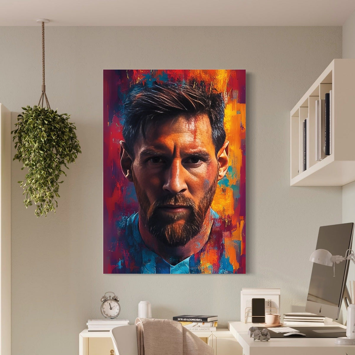 Messi en Couleurs — sur le mur