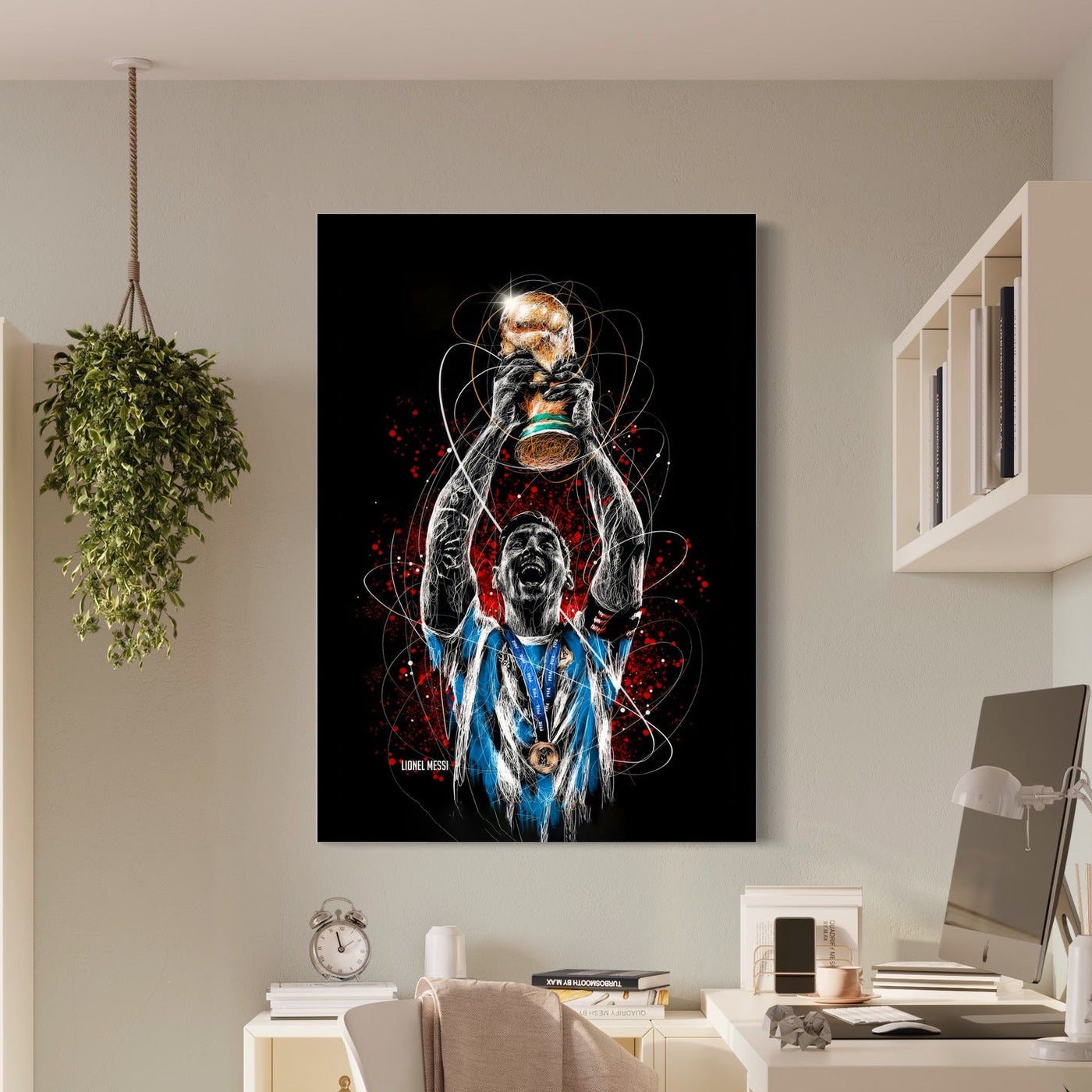 La Pulga Champion du Monde — sur le mur