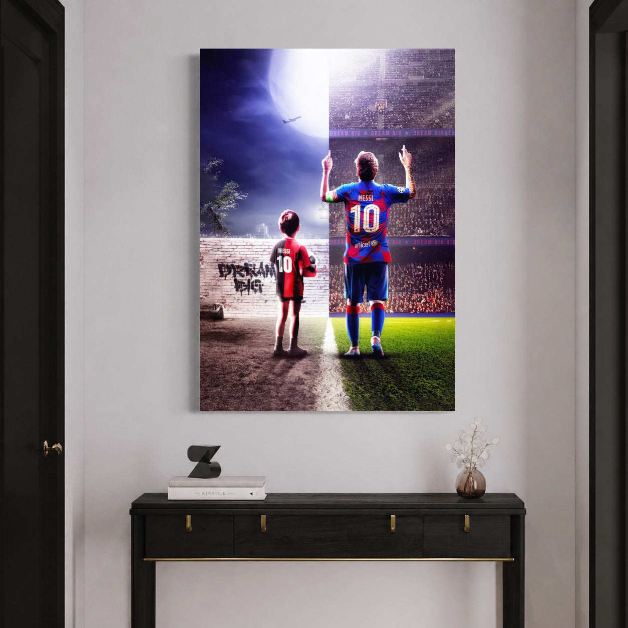 Dream Big - Messi — sur le mur