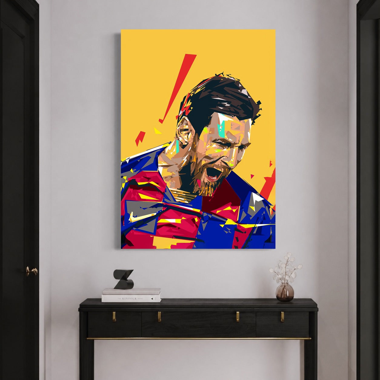 Leo en Feu — sur le mur