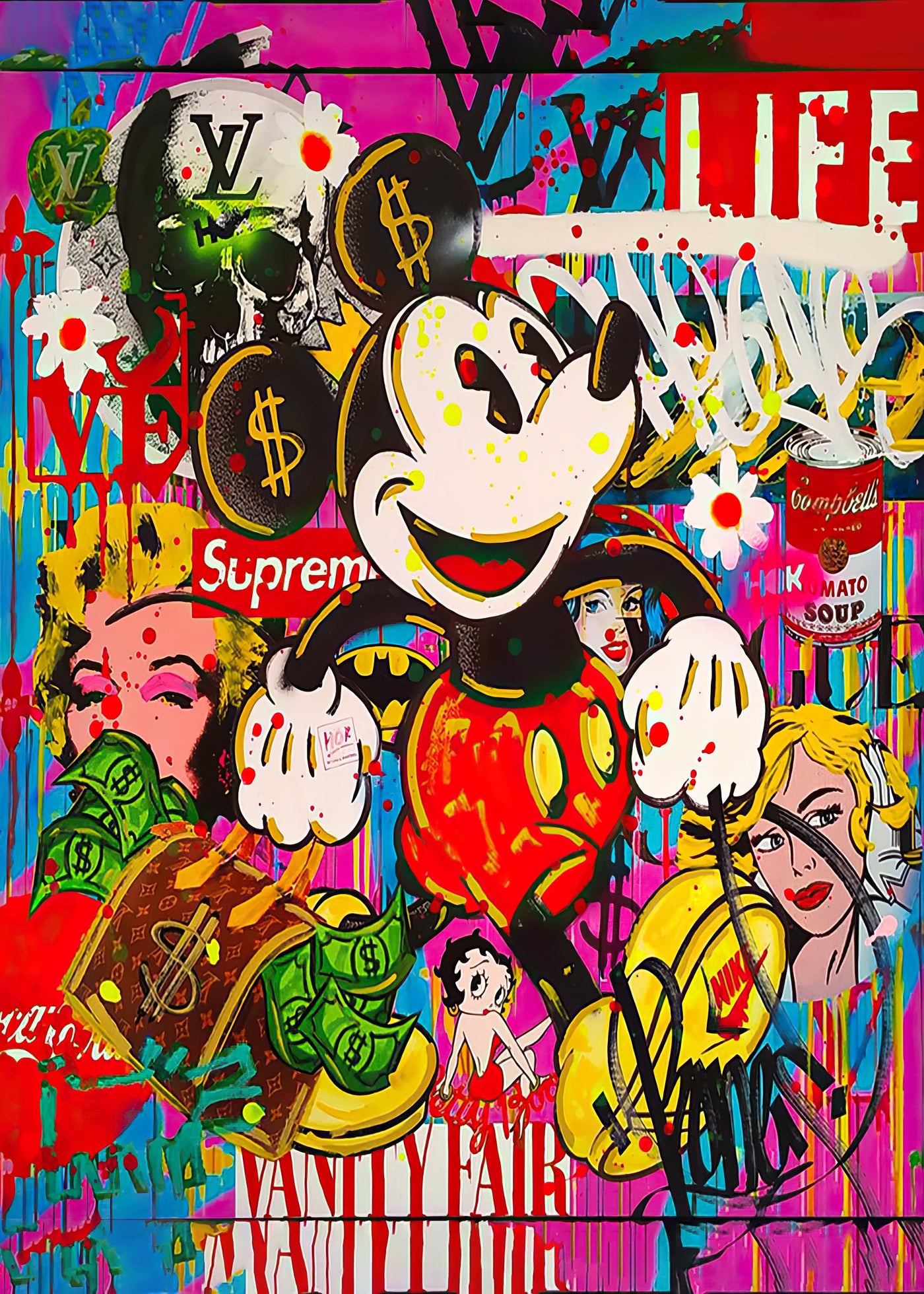 Mickey Mouse — sur le mur