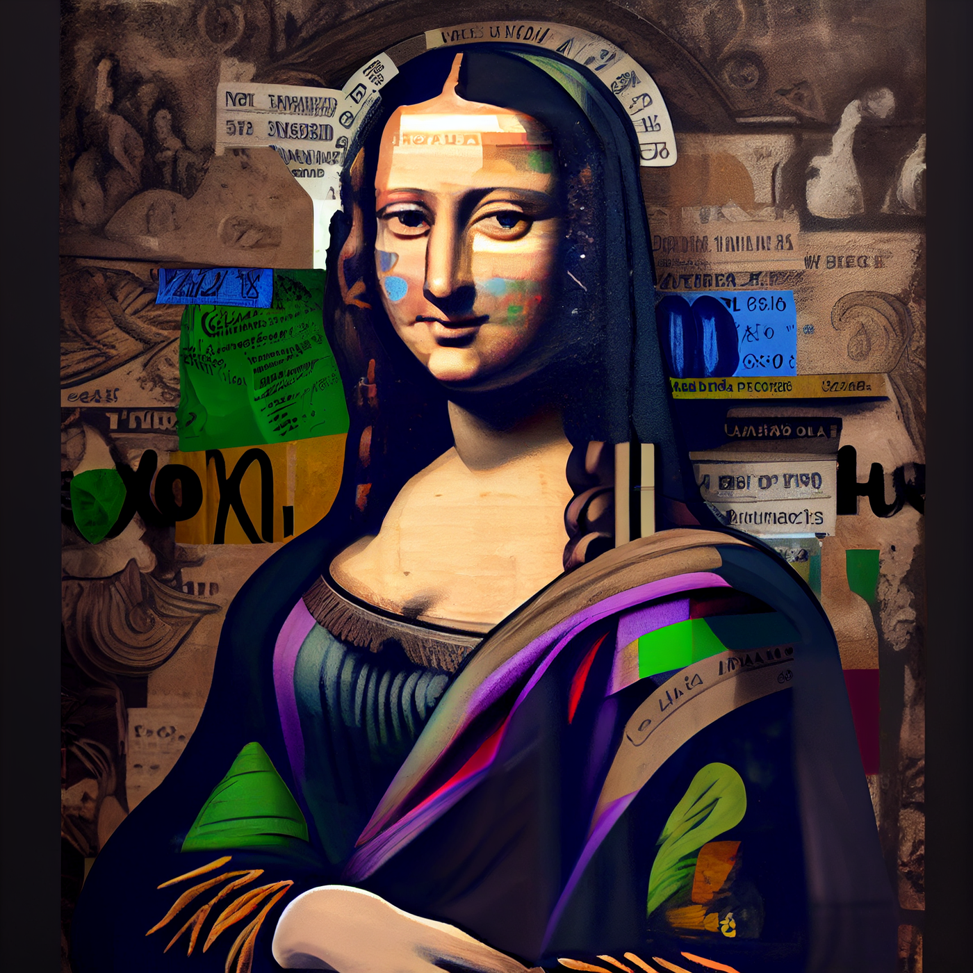 Monalisa — sur le mur