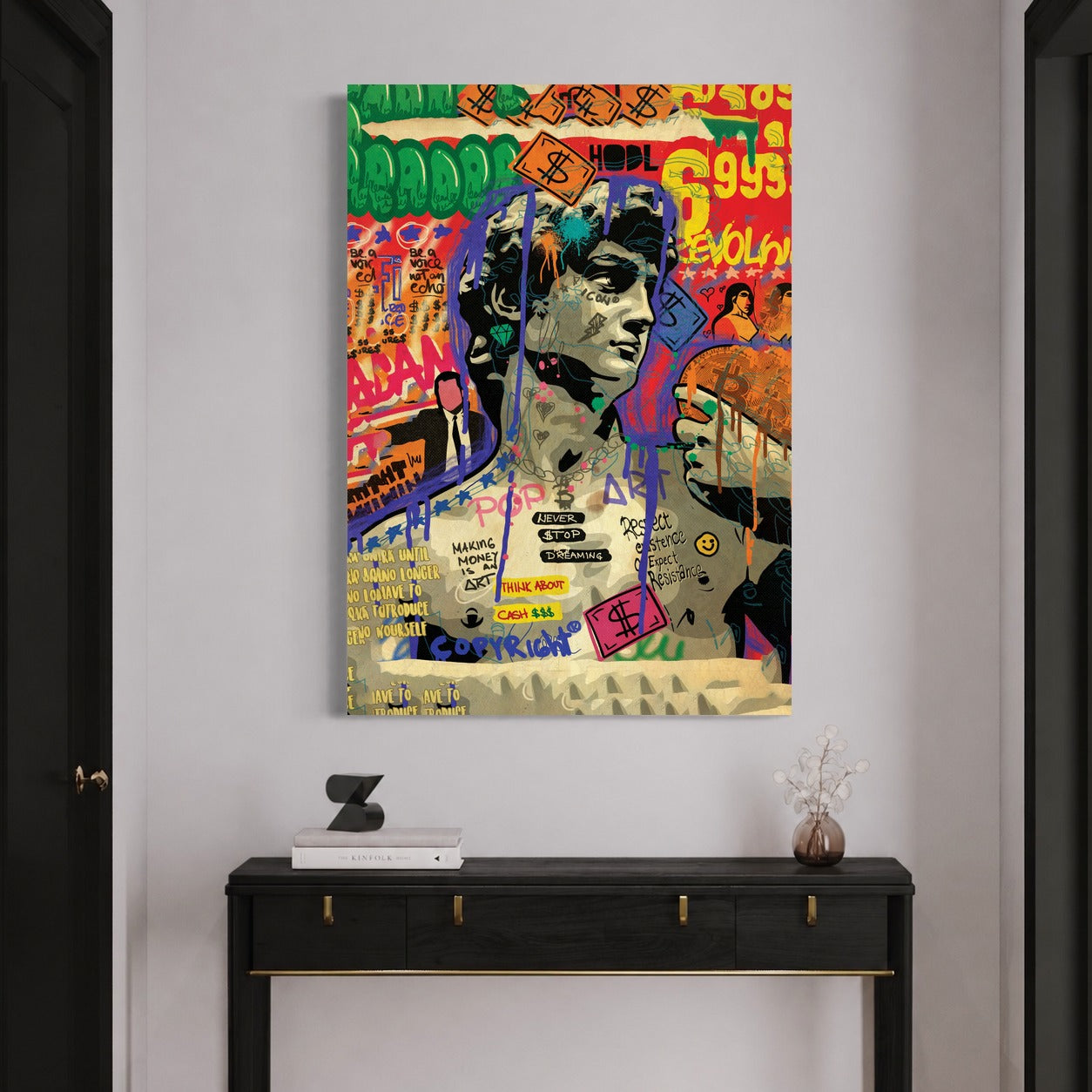 Make It Rain Crypto — sur le mur