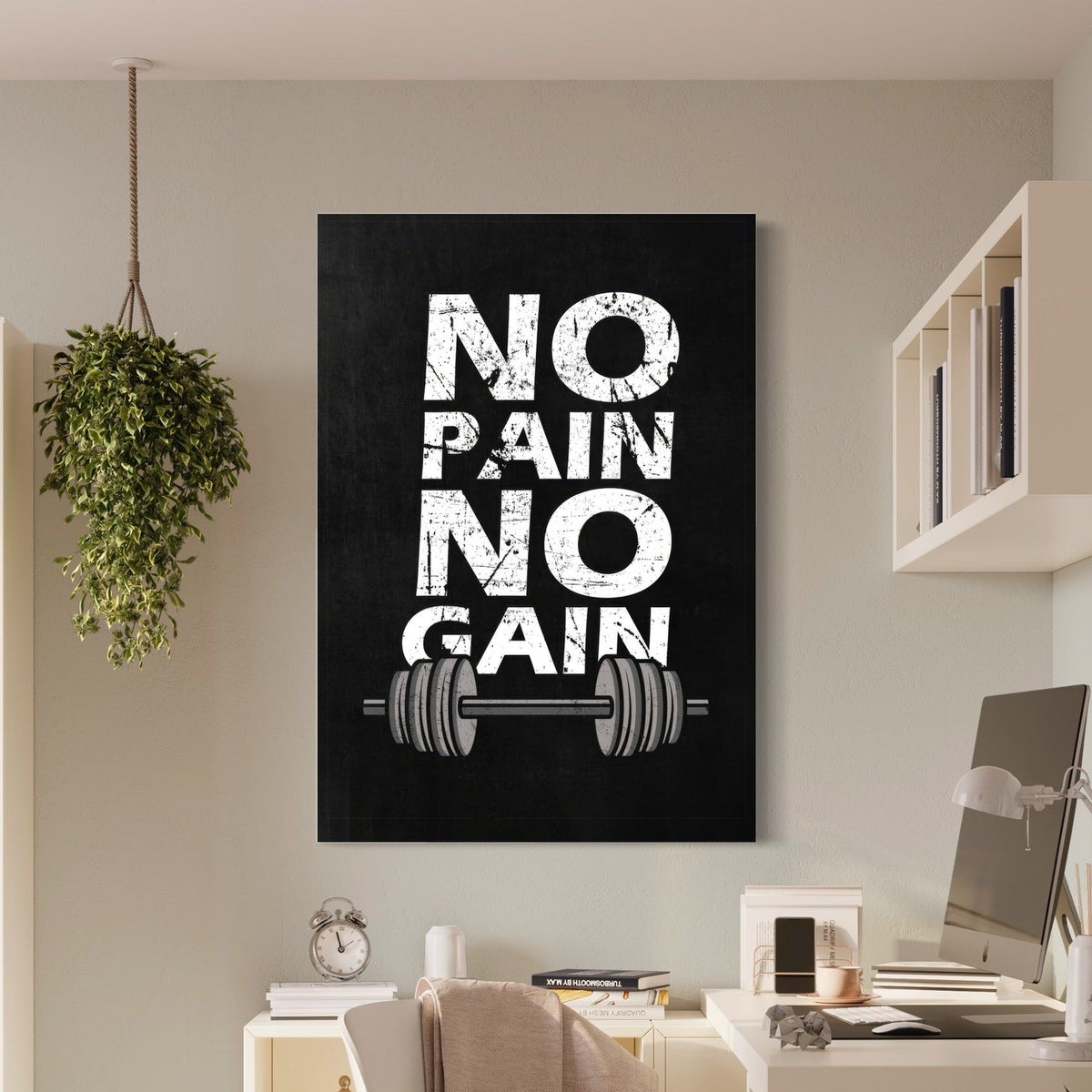 No Pain No Gain — sur le mur