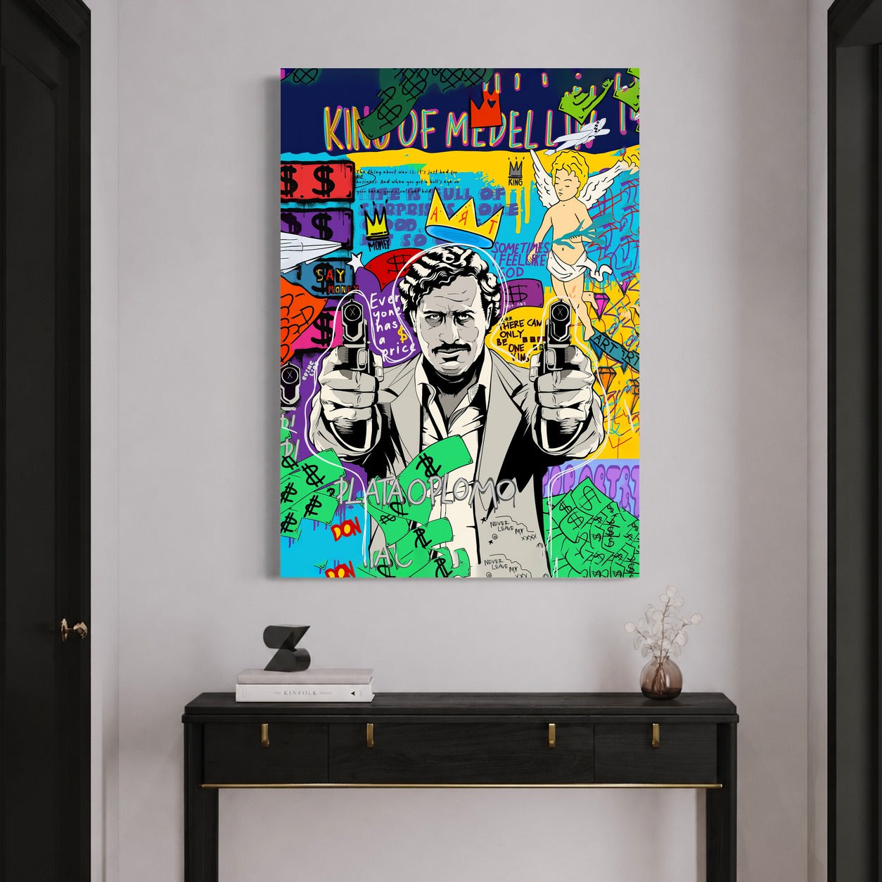 King of Medellín — sur le mur