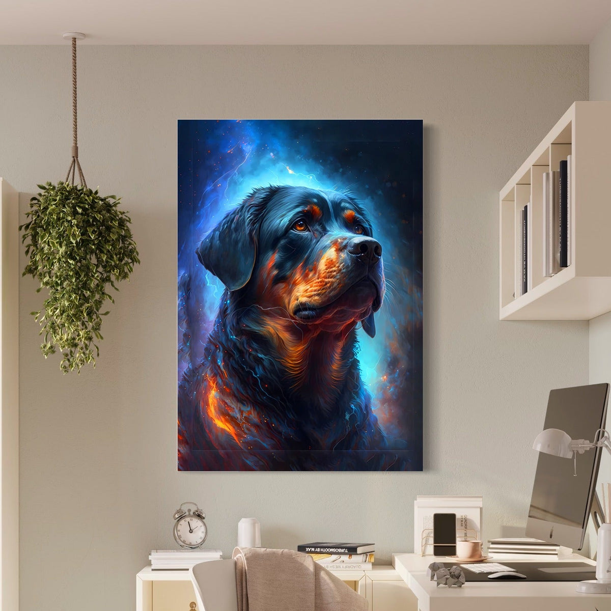 Le Rottweiler Cosmique — sur le mur