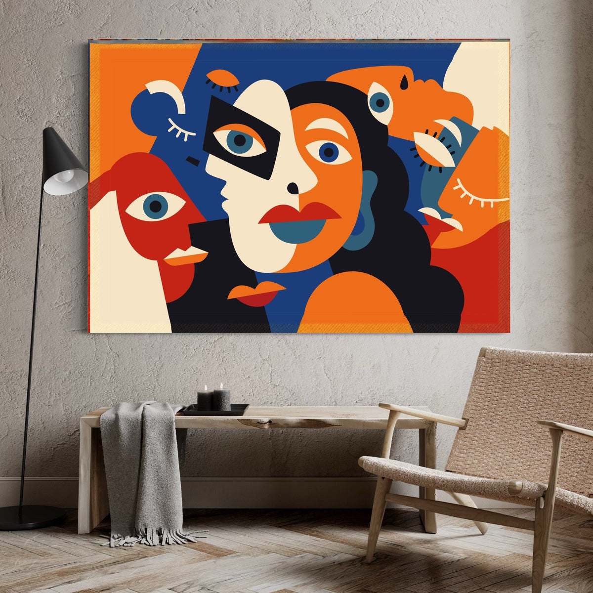Les Visages du Sourire — sur le mur