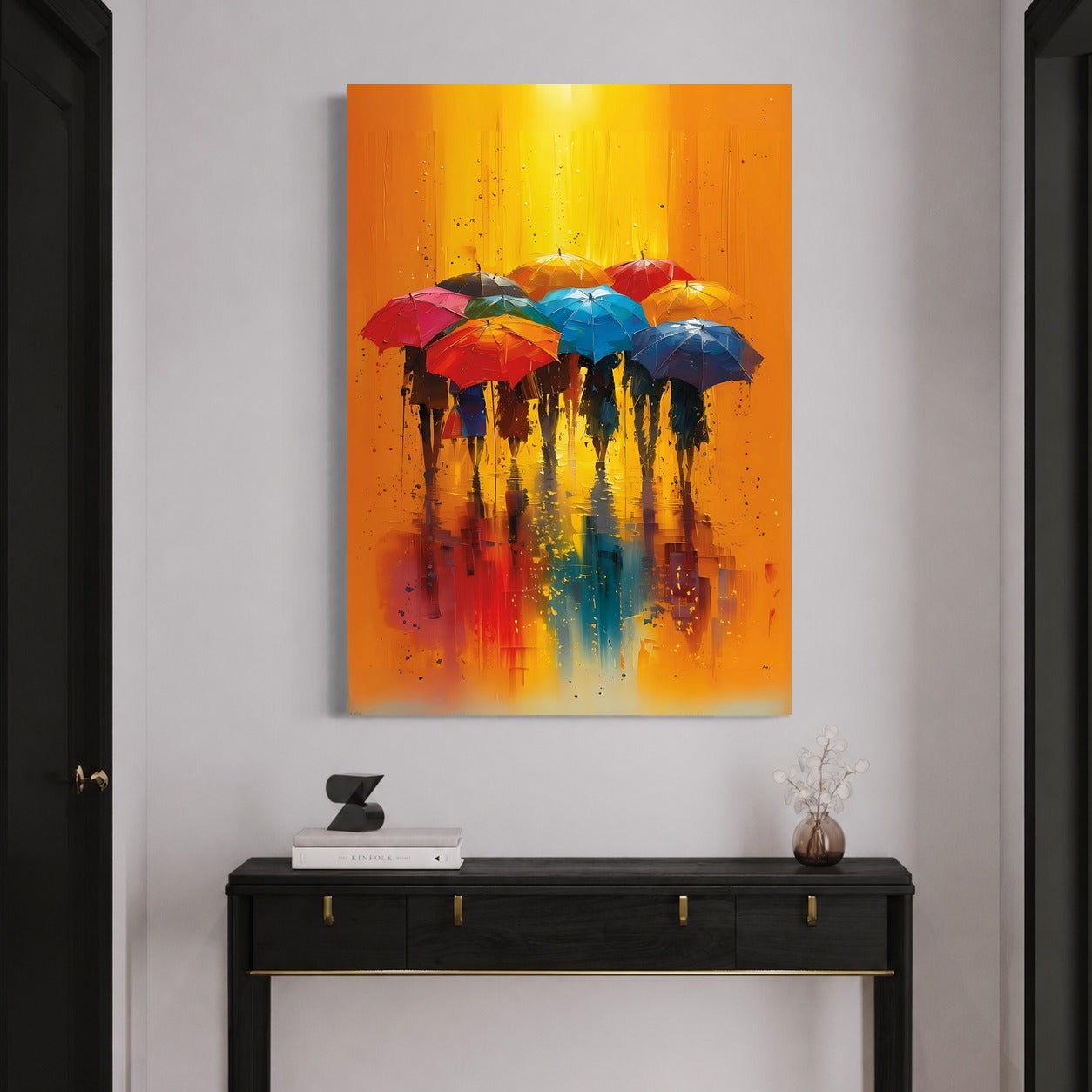Sous la Pluie — sur le mur