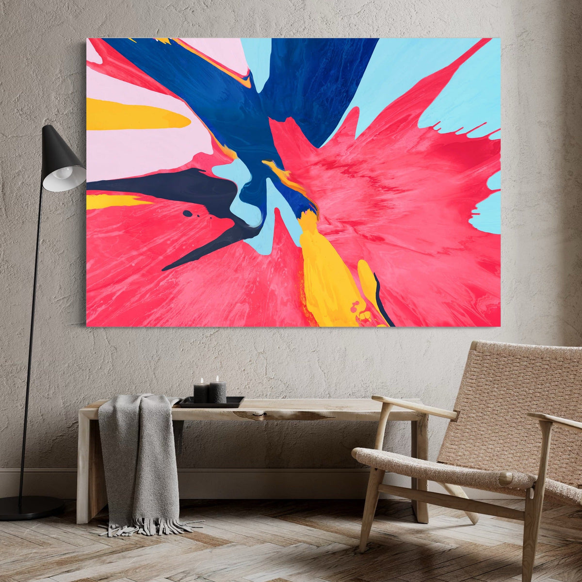 Collision Fuchsia — sur le mur