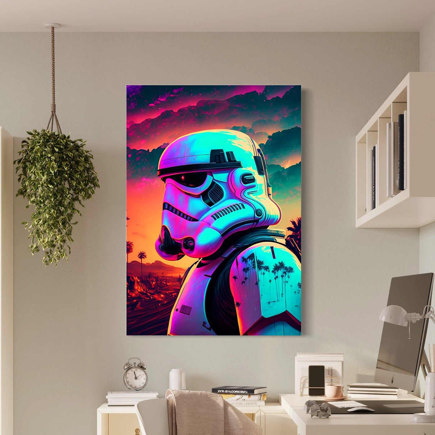 Stormtrooper Sunset — sur le mur