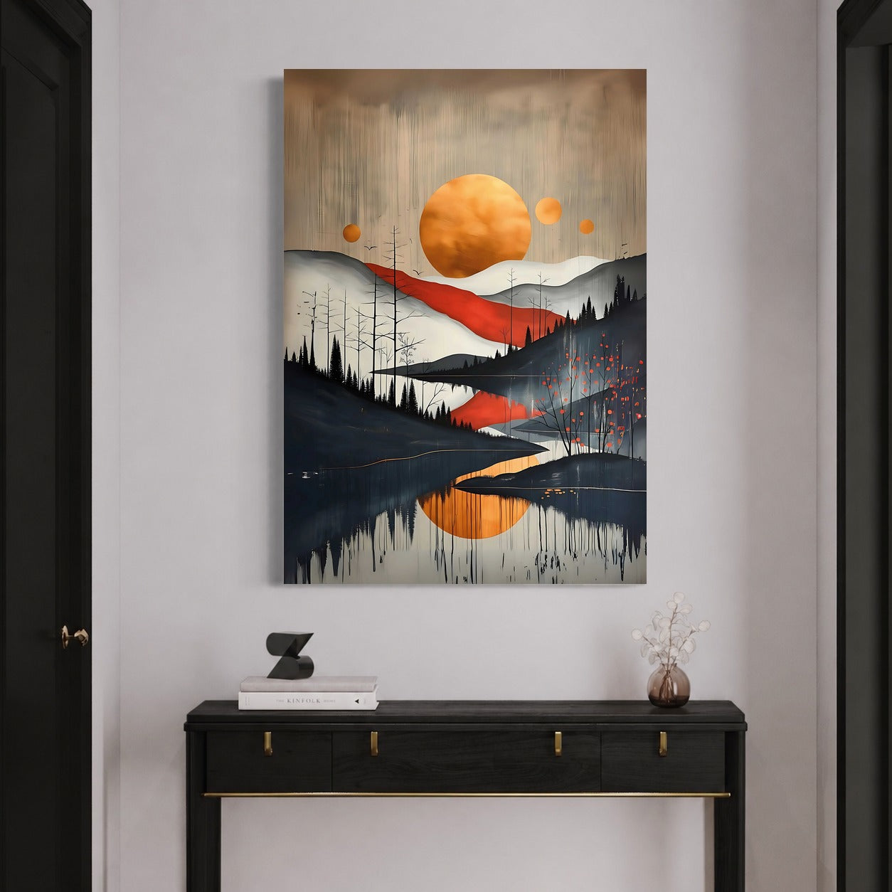 Coucher de Soleil Infini — sur le mur