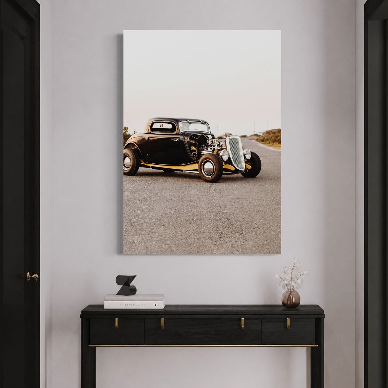 Le Hot Rod de l'Ouest — sur le mur