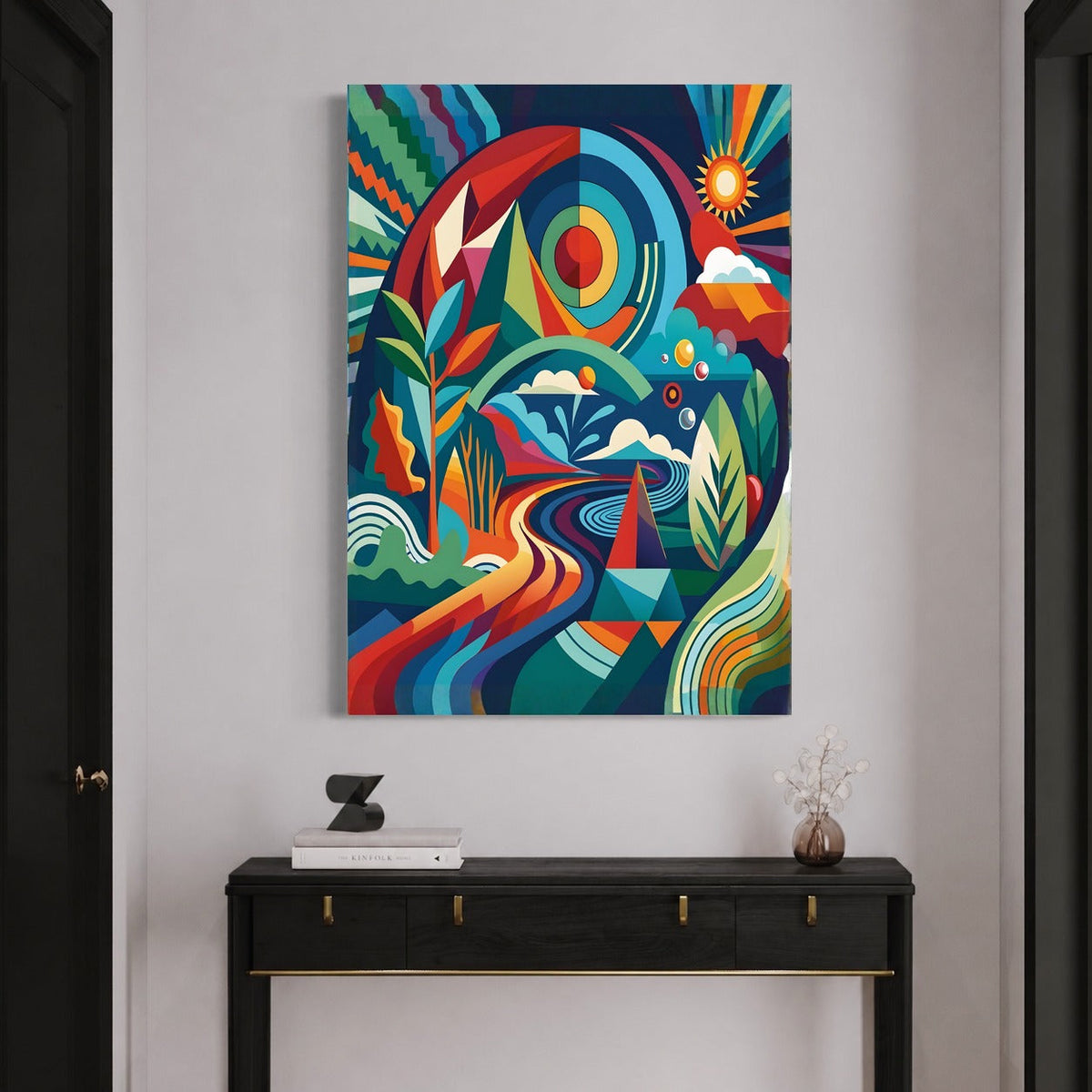 abstract river — sur le mur