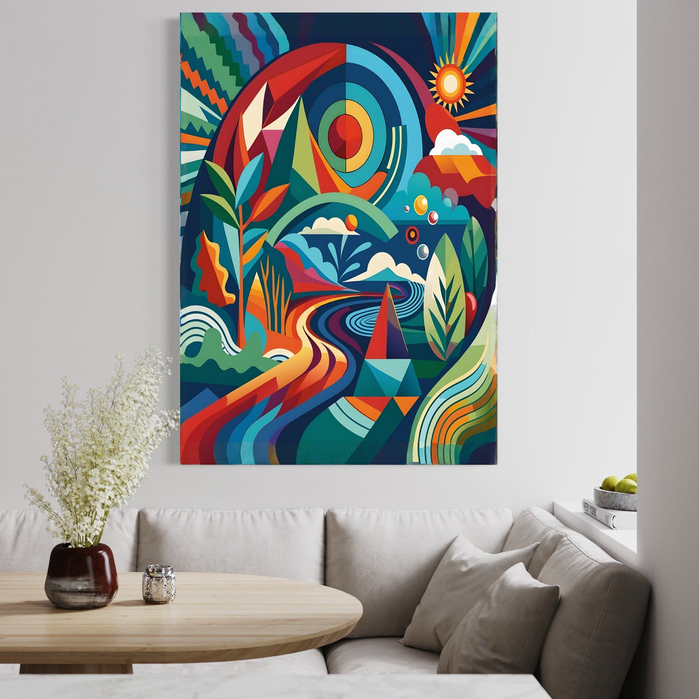 abstract river