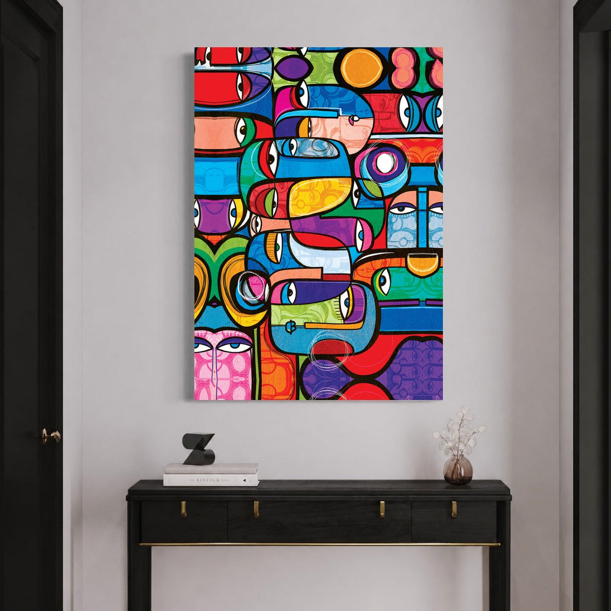 Cubist - Faces 2 — sur le mur