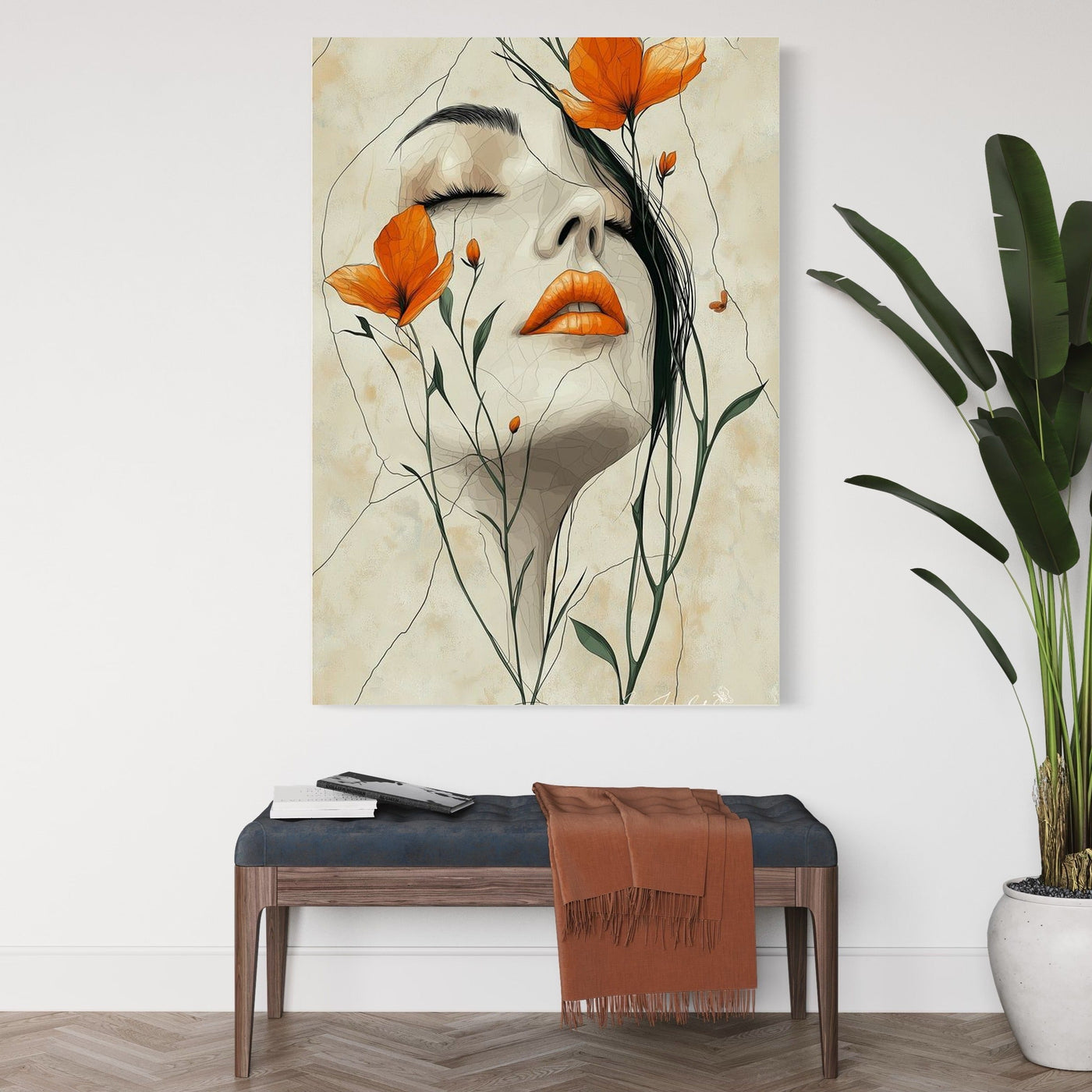 Woman with orange 2