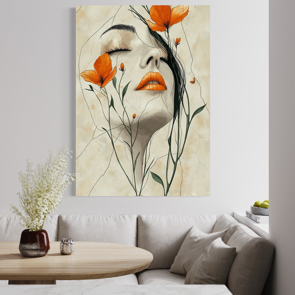 Woman with orange 2
