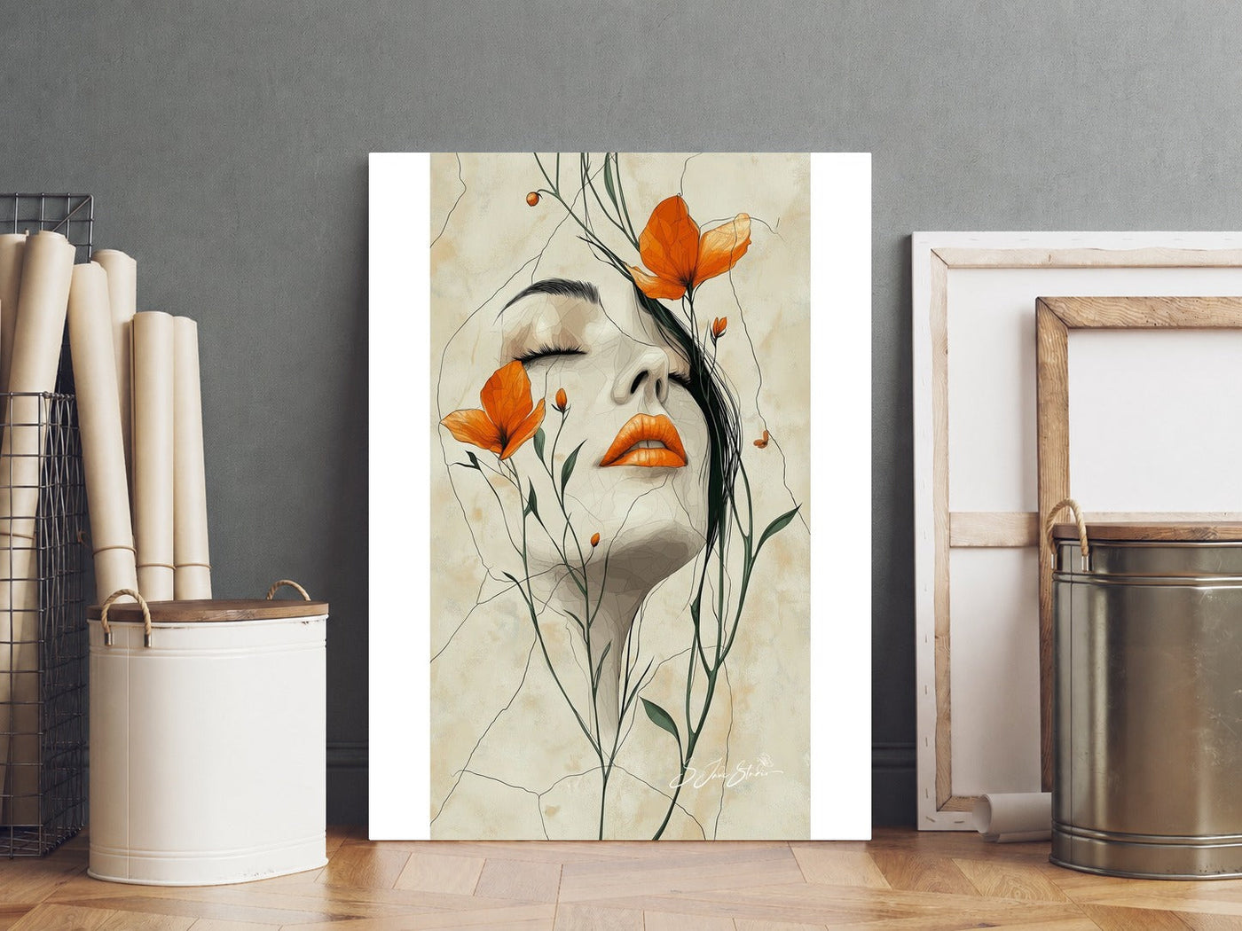 Woman with orange 2