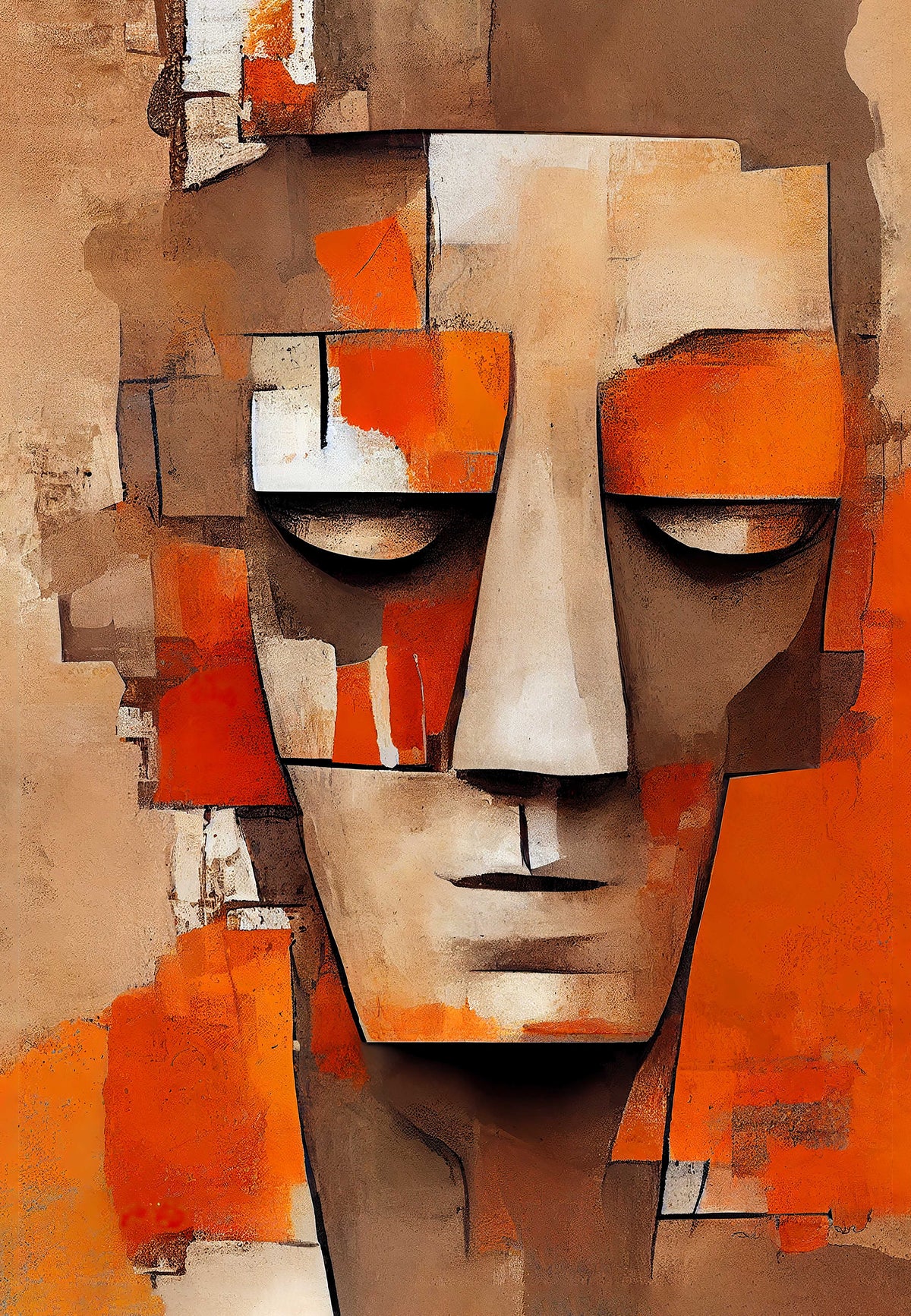 cubist - Moai — sur le mur