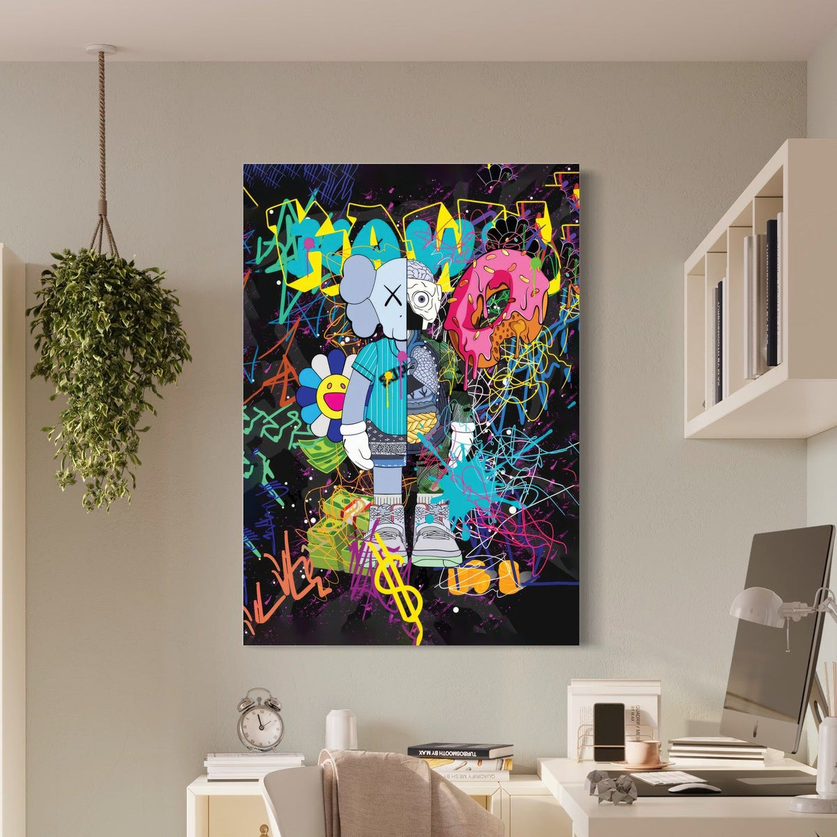 KAWS - Xray donut — sur le mur