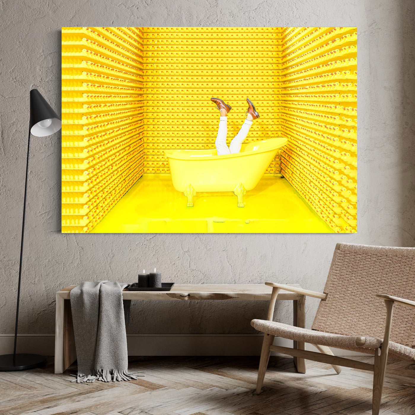 Yellow Bathub — sur le mur