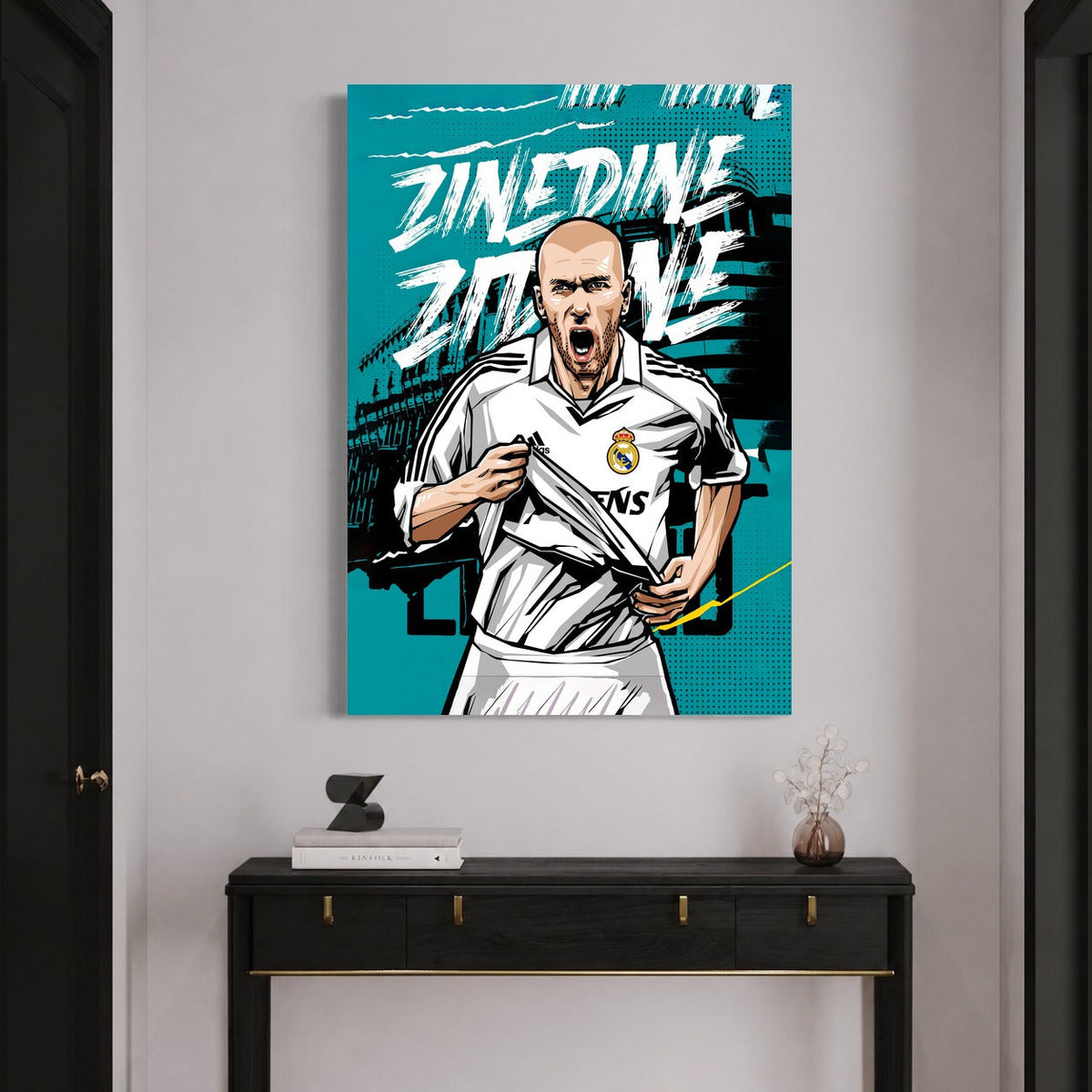 Zizou — sur le mur